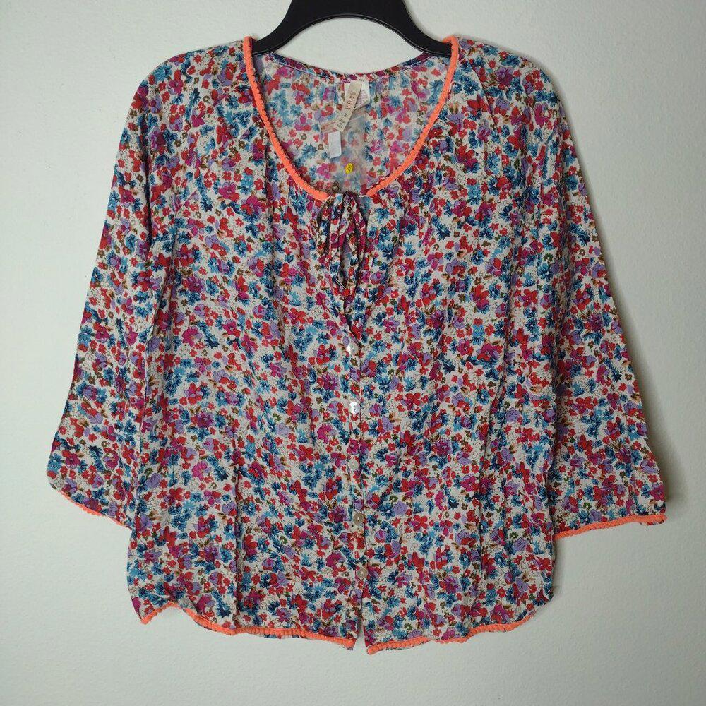 NWOT Raga Women's Floral Blouse Size Small